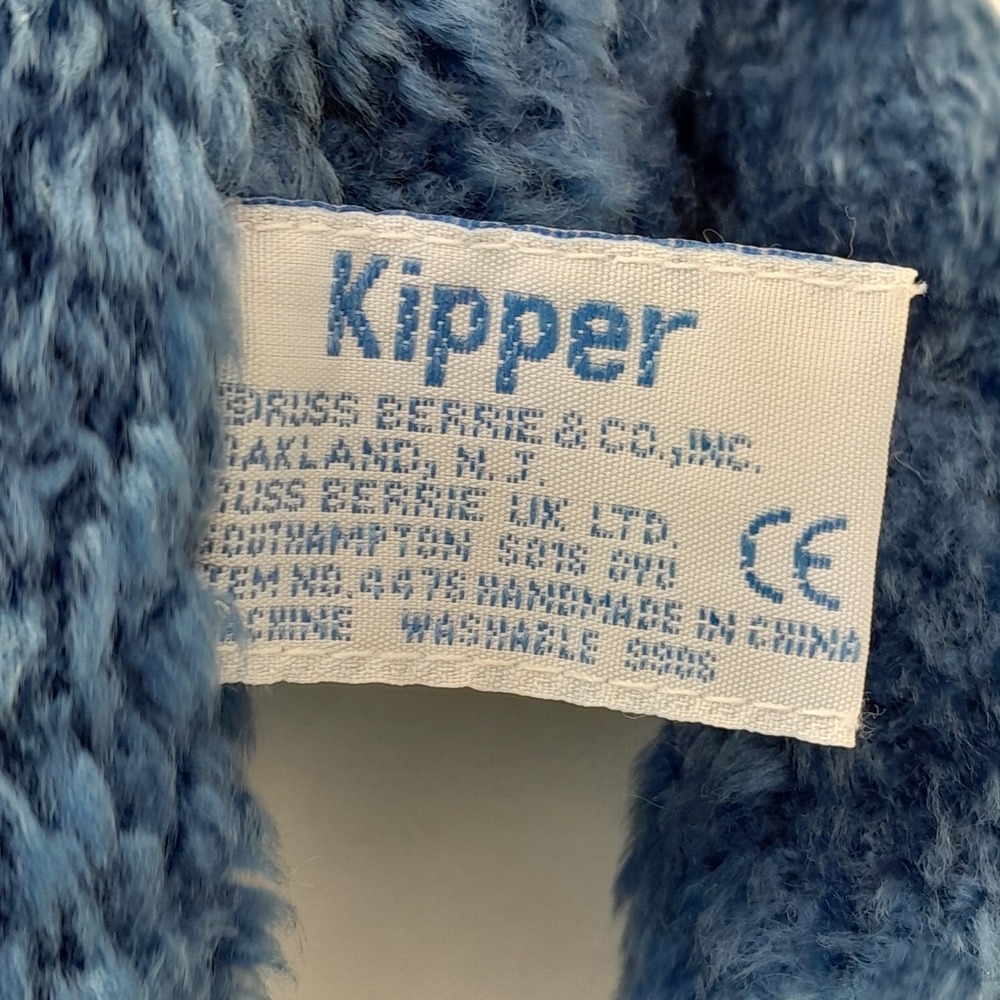 Vintage Russ Berrie Kipper Blue Bear Plush 6" Star of David Jewish Stuffed Bear - Picture 10 of 12